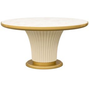 Scotts Square Light Champagne Round Dining Room Set