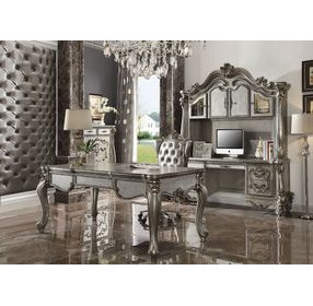 Versailles Antique Platinum 72" Executive Writing Desk