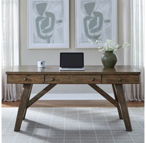Carolina Park Amber Brown 66" Writing Desk
