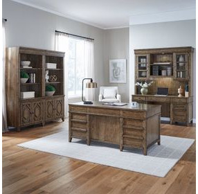 Carolina Park Amber Brown 66" Executive Credenza