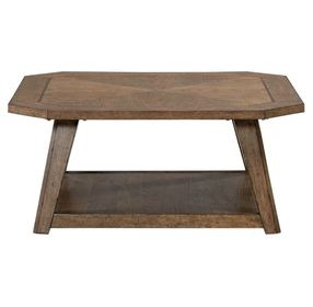 Carolina Park Amber Brown Octagonal Occasional Table Set