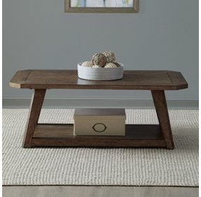 Carolina Park Amber Brown Rectangular Occasional Table Set