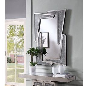 Noralie Silver Free Form 31" Wall Mirror
