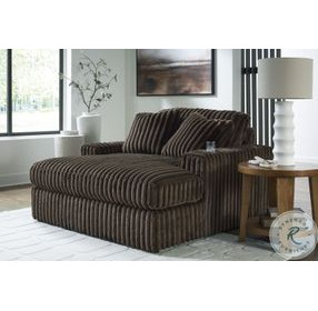 Midnight Madness Chocolate Brown Oversized Chaise