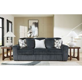 Midnight Madness Gunmetal 98" Sofa