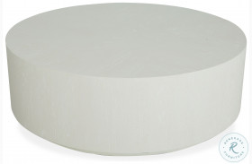 Mosaic Cascade White Round Accent Cocktail Table