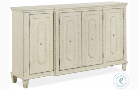 Mosaic Chantilly White 4 Door Console