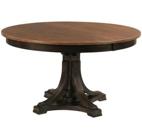 Bromefield Bridgetown Black and Heritage Maple Oval Extendable Dining Room Set
