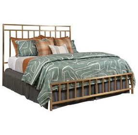 Aspire Champagne Metal Bedroom Set