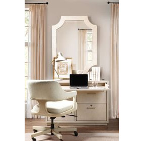 Marlowe Polished Limestone 3 Drawer Workstation