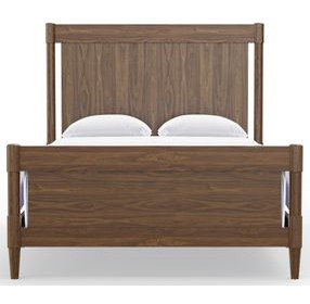 Nordhaven Nordic Walnut Poster Bedroom Set