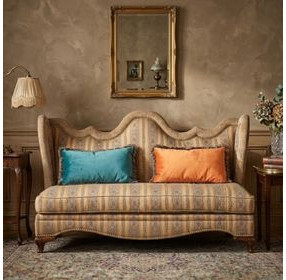 Grand Masterpiece Royal Sienna 78" Settee