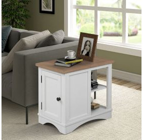Americana Modern Cotton Chairside End Table