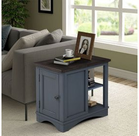 Americana Modern Denim Chairside End Table