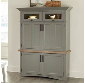 Americana Modern Dove Workstation With LED Light