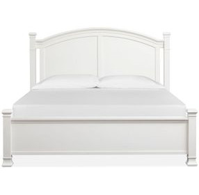 Kingston Whisper White and Cerused Nutmeg Panel Bedroom Set