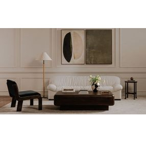 Halston Flecked Oat 87" Sofa