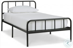 Trentlore Black Twin Metal Bed