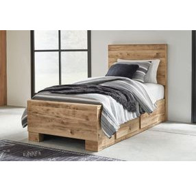 Hyanna Golden Rustic Twin Panel Headboard