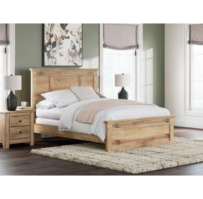 Allihauser Tan Queen Panel Bed