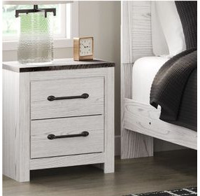 Gerridan White And Gray Nightstand