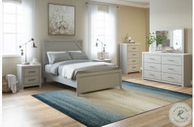 Cottonburg Light Gray And White Youth Panel Bedroom Set