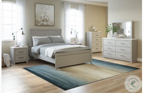 Cottonburg Light Gray And White Panel Bedroom Set