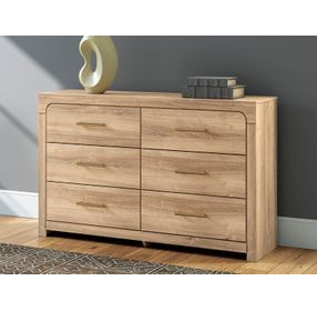 Prandefort Tan 6 Drawer Dresser