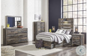 Drystan Multi Youth Panel Bedroom Set With Double Under Bed Storage