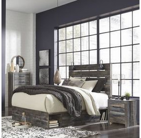 Drystan Queen Panel Bed with Dual Side Storage Drawers