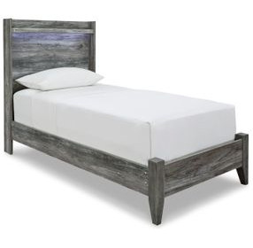 Baystorm Gray Youth Panel Bedroom Set with LED