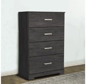 Belachime Black 4 Drawers Chest