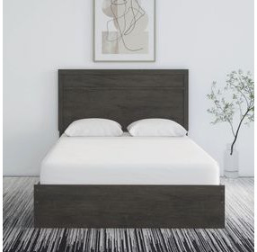 Belachime Black Queen Panel Bed
