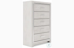 Altyra White 5 Drawer Chest