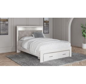 Altyra White Queen Platform Storage Bed