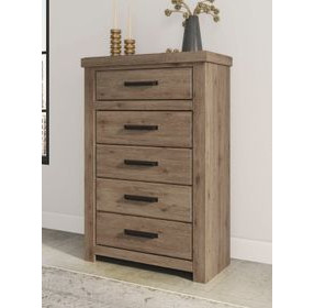 Contoura Natural Rustic 5 Drawer Chest