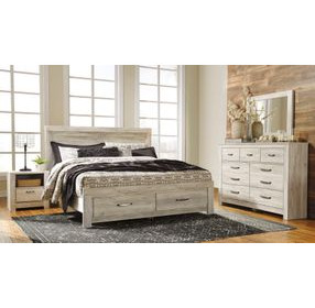 Bellaby Whitewash 7 Drawer Dresser and Rectangular Mirror
