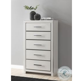 Ravalori White 5 Drawer Chest