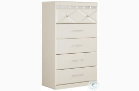 Dreamur Champagne Five Drawer Chest