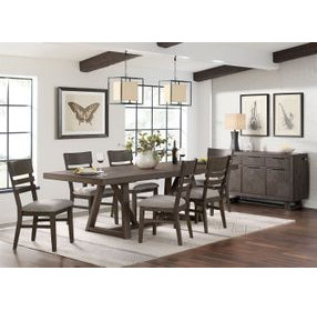 Hearst Gray Upholstered Side Chair Set of 2
