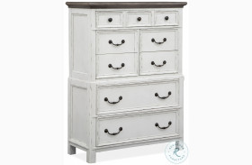 Bellevue Manor Bisque And Weathered Shutter Drawer Chest