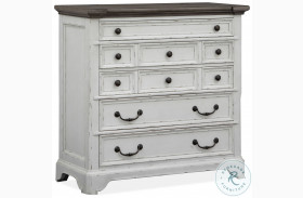 Bellevue Manor Bisque And Weathered Shutter Jewelry Chest