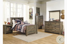Trinell Brown Youth Bookcase Bedroom Set