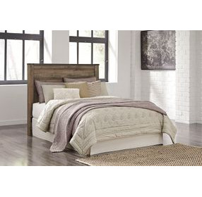 Trinell Warm Rustic Plank Queen Panel Headboard