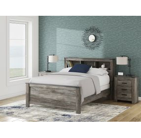 Frandern Rusti Warm Gray Queen Bookcase Headboard