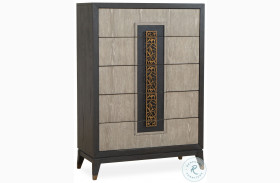 Ryker Nocturne Black and Coventry Grey Drawer Chest