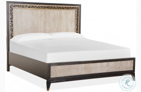 Ryker Nocturne Black and Coventry Grey Cal. King Panel Bed