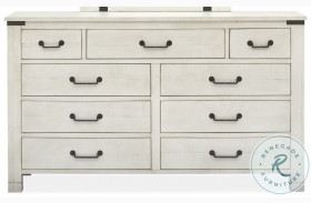Chesters Mill Alabaster And Aged Iron Drawer Dresser