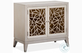 Lenox Warm Silver and Acadia White Bachelor Chest
