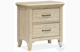 Harlow Weathered Bisque Drawer Nightstand